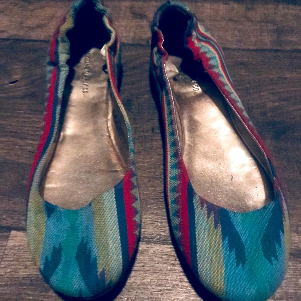 Mossimo Supply Aztec Ballet Flats Sz. 8